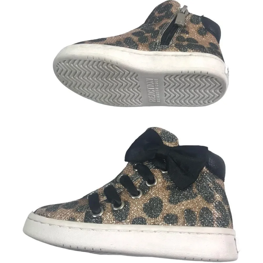 Kenneth Cole Reaction Leopard Print Bow Girl Boots